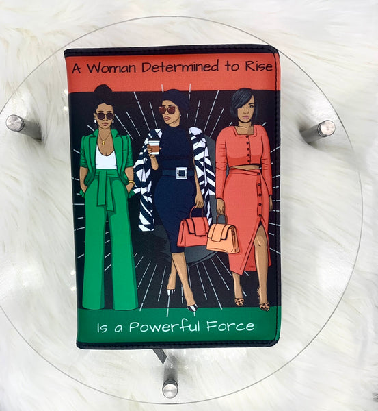 Women Rise Black History Journal, Premium PU Leather Afrocentric Journal
