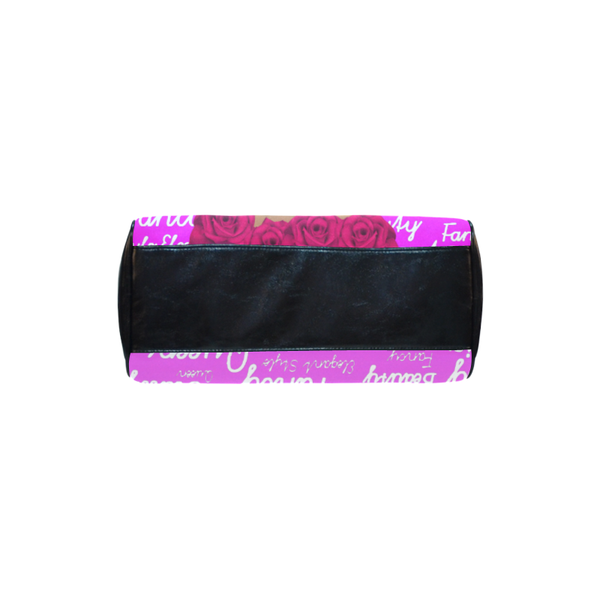 Rose Beauty Afrocentric Melanin Queen Boston Handbag- Pink