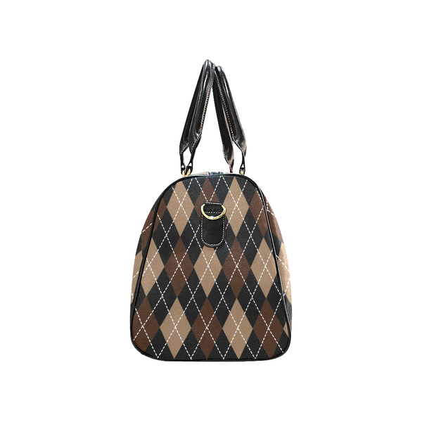 Brown Sugar Boss Argyle Overnight Travel Bag, Carry on