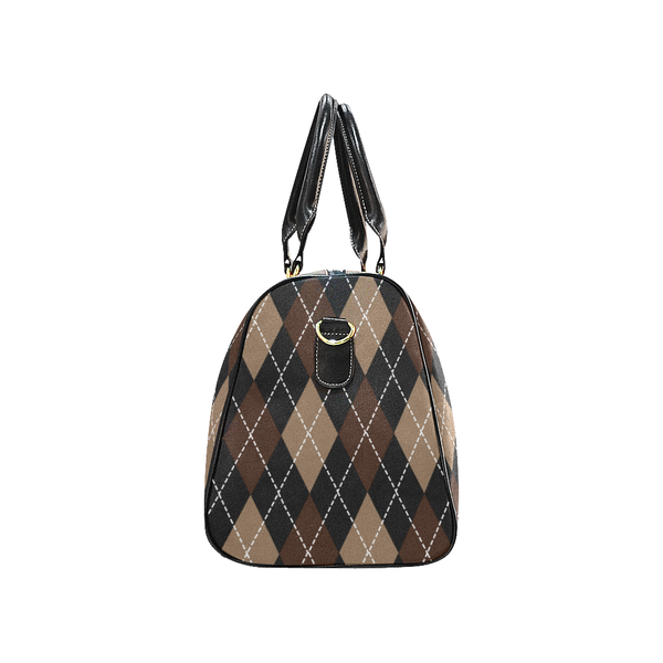 Brown Sugar Boss Argyle Overnight Travel Bag, Carry on