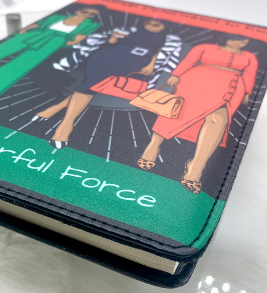 Women Rise Black History Journal, Premium PU Leather Afrocentric Journal
