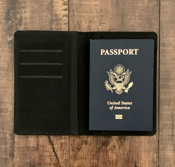 Born to Travel Afrocentric Passport Cover with Optional Luggage Tag
