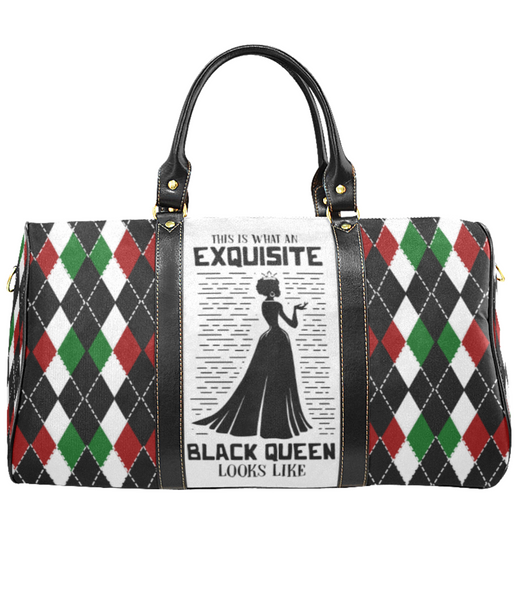 Exquisite Queen Afrocentric Overnight/Weekender Travel Bag, Carry on