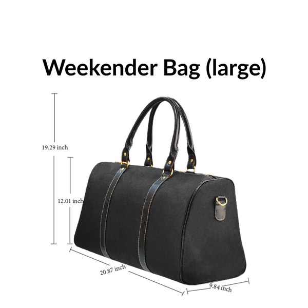 Personalized Queen Drip Travel Bag,  Waterproof Weekender Duffel Bag, Carry on