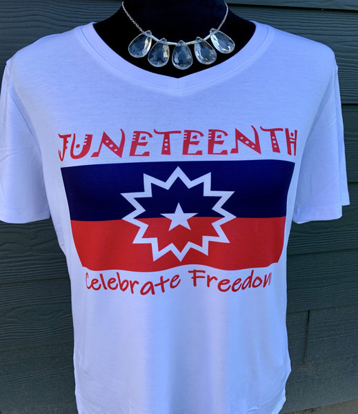 Juneteenth Flag- Celebrate Freedom T-Shirt